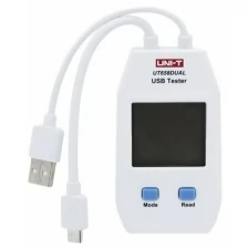 Тестер - USB UNI-T UT658DUAL , измерение напряжения, тока, емкости электроэнергии, эквивалентного сопротивления аккумуляторов через USB