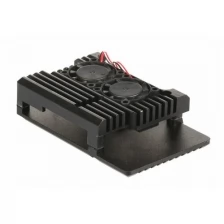 Корпус Qumo RS038 для Raspberry Pi 3 Aluminum Case with Fans Black